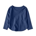 thumbnail image 2 of Tsivenald Boys Sweatshirt Shirts Crew Neck Pullover Kid Fleece Sweatshirt Lightweight Long Sleeve Tops, Blue, Age 10-11 Years, 2 of 8