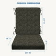 thumbnail image 6 of Zaire Black Essentials Dining Chair Cushion, 6 of 8