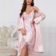 thumbnail image 2 of Gibobby Camisón de algodón para mujer Día de San Valentín Camisón mujer Lencería satén Chemise Lencería Sexy camisón completo Slips Sleep Dress Sexy Slips rop(Rosa,G), 2 of 5