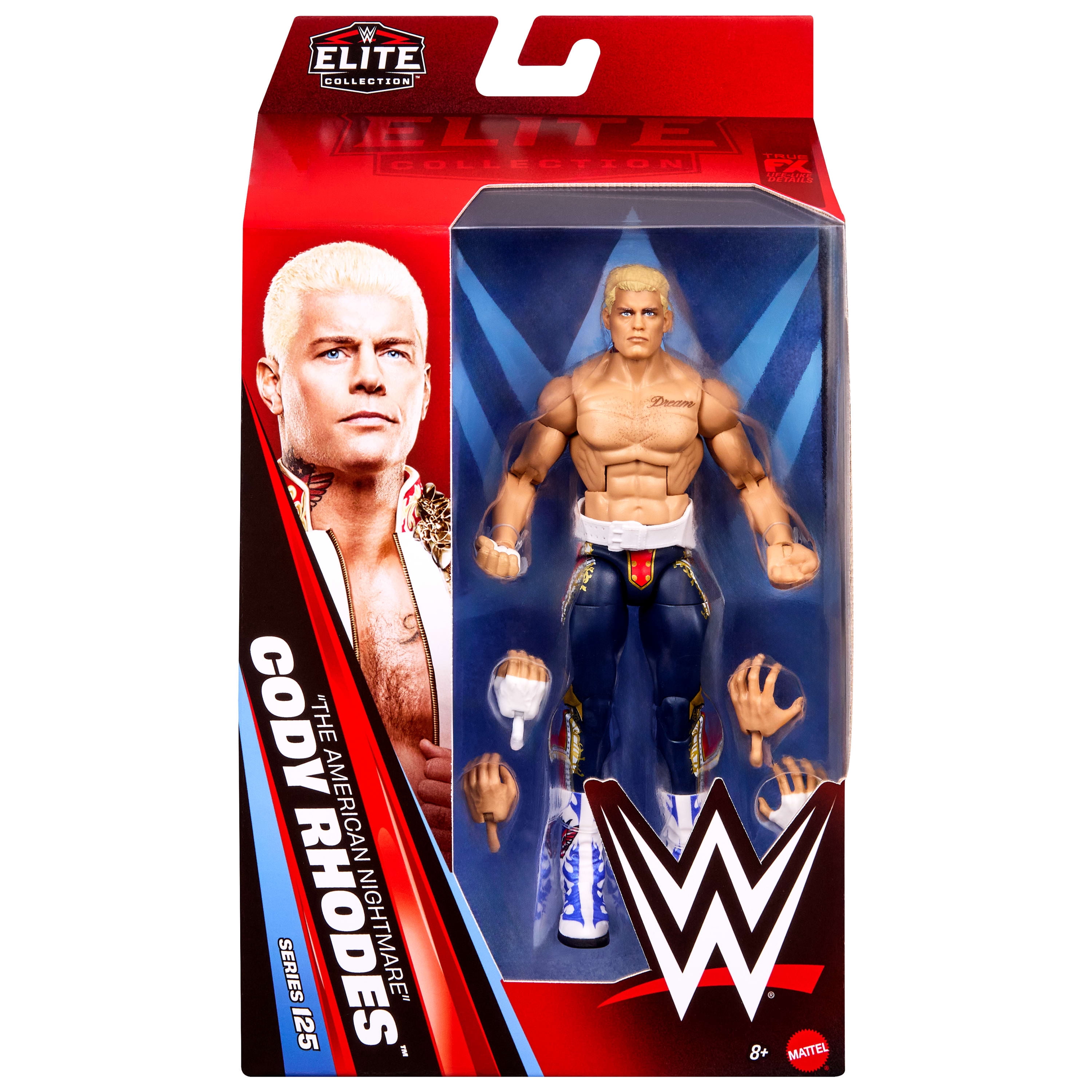 WWE Figurine articulée Élite Cody Rhodes 15 cm avec accessoires