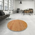 thumbnail image 3 of Ahgly Company Indoor Square Abstract Orange Abstract Area Rugs, 6' Square, 3 of 6
