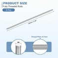 thumbnail image 2 of 8Pcs M4-0.7x180mm Fully Threaded Rods, 304 Stainless Steel Thread Bar Studs, 2 of 7