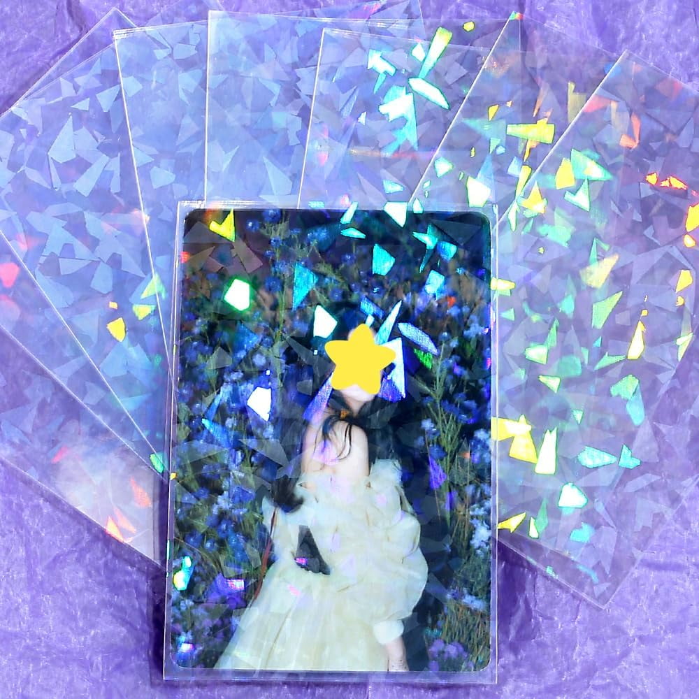 iridescent card sleeves Amazon.com: Sayglossy 200 Pcs Holographic Card Sleeves Laser Flashing Trading Card Sleeves Matte Kpop Postcard Protector Fit for Game, Photo, Sports Cards 2.6 x 3.6 Inches(Black,Classic) : Toys & Games