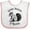 White and Pink, variant on Inktastic Squirrel Whisperer in Training Boys or Girls Baby Bib