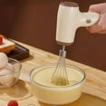 thumbnail image 4 of Last Chance Electric Mixer Yellow,Household Cordless Mixer Usb Rechargeable Handheld Egg Beater with 2 Removable Mixers 4 Speed Baking At Home Kitchen Lightweight and Portable, 4 of 9