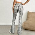 thumbnail image 4 of CHUMUD Flare Leggings for Women Bohemia Yoga Pants High Waisted Tummy Control Leggings Bootcut Casual Floral Yoga Pants, 4 of 6
