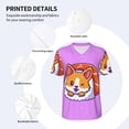 thumbnail image 5 of Rocae Corgi In Sushi Roll for Breathable Men's Baseball T-Shirt Fashionable Casual Baseball Jersey, Moisture-wicking Sportswear XX-Large, 5 of 9