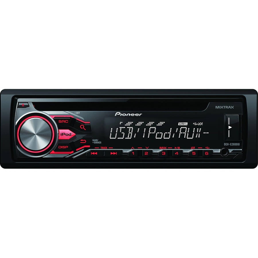Pioneer DEHX2800UI MIXTRAX SingleDIN InDash Car Stereo