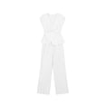 thumbnail image 4 of Pant Suits for Women Dressy 2 Piece Business Casual Outfits Vest and Elastic Waist Straight Leg Pants Set for Office Work Casual Matching Set, 4 of 6