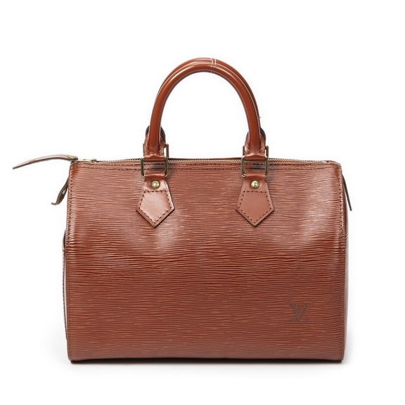 Pre-Owned Louis Vuitton Tan Speedy 25 Handbag Epi