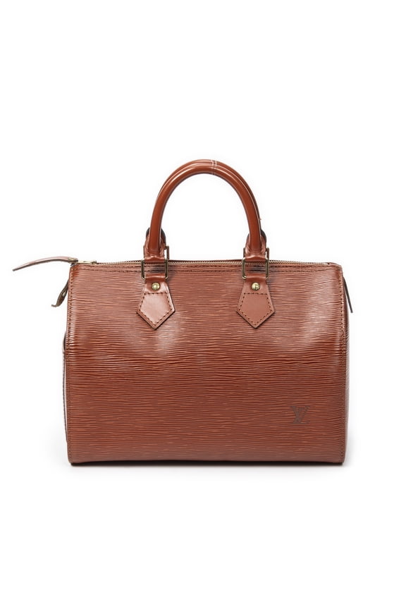 Pre-Owned Louis Vuitton Tan Speedy 25 Handbag Epi