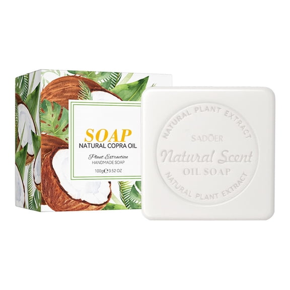 Yatlte Handmade Vegan Natural Bar Soap Cold Pressed For Face And Body, With Premium Essential Oils, For Men And Women (Coconut)