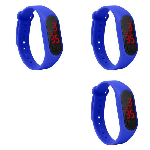Seitruly Pantalla LED Pantalla de Niños Reloj de digital delgado Estudiante Fitness Reloj de deportivo Type4 NO4