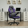 thumbnail image 4 of OFM Ergonomic & Adjustable Swivel Gaming Chair, Purple, 4 of 15