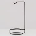 thumbnail image 4 of 5pcs Micro-landscape Glass and Iron Hanging Frame Hydroponics Plant Fish Ware Hook Iron Frame for Home (Black), 4 of 8
