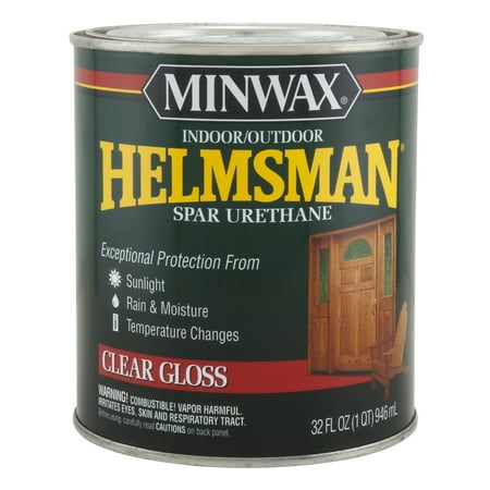 Minwax 63200 Helmsman Spar Urethane High-Gloss Finish, Quart
