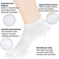 thumbnail image 7 of Women Low Cut No Show Running Socks - Cushioned Arch Support, Wicking Athletic Ankle Socks(White), 7 of 7