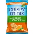 thumbnail image 1 of Quaker Crispy Minis Brown Rice Chips Cheddar Jalapeno, 1 of 8