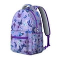 thumbnail image 2 of "Trendy Butterfly Floral Bookbag - Large School Backpack for Teens & Adults, Water-Resistant & Comfortable, Fashionable Gift", 2 of 6