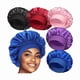 thumbnail image 1 of wonima11 5 Pack Satin Bonnet Silk Bonnet for Sleeping Women, Hair Sleep Bonnets for Women, Wide Soft Band Large Sleep Cap for Curly Hair Braids, 1 of 1