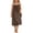 Brown, variant on CCRFTGI Sleeveless Dresses for Children Girls Size 7 Cute Cami Backless Lounge Dresses 2026 Summer Spaghetti Strap Party Flowy Vacation Dresses Black 9-10 Years