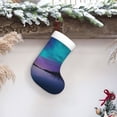 thumbnail image 6 of Salouo Night At Lake Aurora Print Christmas Stockings,Large Xmas Stocking Set of 1 Holiday and Farmhouse Stocking for Christmas Holiday Party Decoration(17.7*11 Inch), 6 of 7