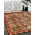 thumbnail image 3 of Ahgly Company Tapis Rond Abstrait Tomate Rouge Lavable en Machine, 3 Pieds Rond, 3 of 7