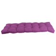 thumbnail image 3 of 55-inch by 19-inch Tufted Solid Microsuede Bench Cushion Purple-Color, 3 of 3