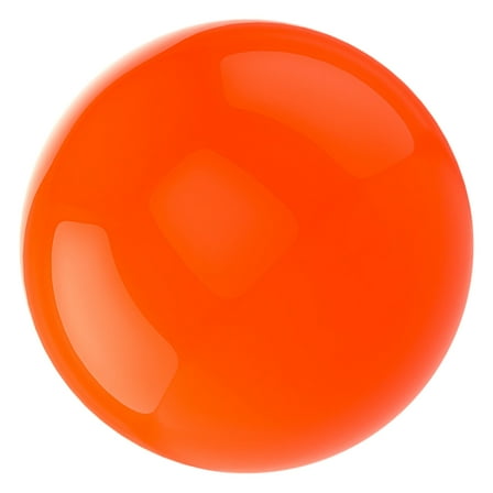 ETHZZLE Orange Stainless Steel Hanging Reflective Gazing Globe for Unique Home Decoration