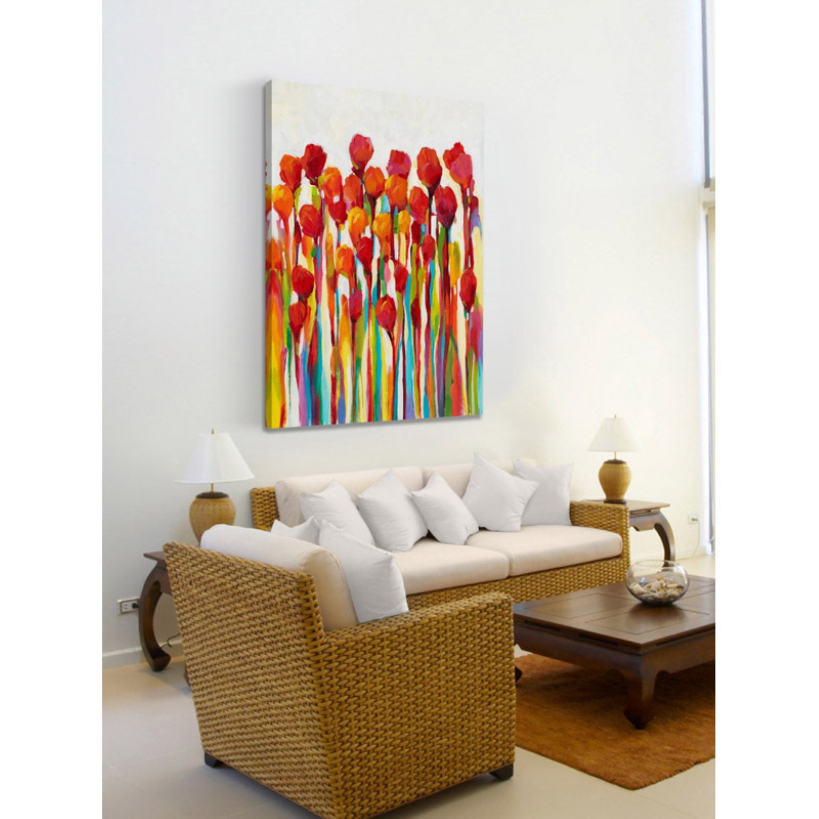 Marmont Hill Bursting with Color I Painting Print on Wrapped Canvas