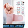 thumbnail image 4 of 2 Pack Adjustable Wrist Compression Strap and Wrist Brace Sport Wrist Support for Fitness, Weightlifting, Tendonitis, Carpal Tunnel Arthritis, Pain Relief-Wear, Repetitive Wrist Use Injury, 4 of 5