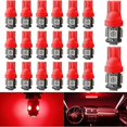 thumbnail image 1 of Bombilla LED YM E-Bright 194 T10 5050 5-SMD 12 V roja para coche x20, 1 of 6