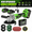 Green angle grinder dual electric toolbox, variant on Green Cordless Angle Grinder, Handheld Grinding Power Tool