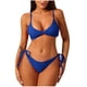 thumbnail image 1 of Traje de baño para mujer, bikini de tirantes sin espalda de color liso para mujer, trajes de baño para mujer, conjuntos de bikini para mujer, trajes de baño de bikini para mujer, 1 of 3