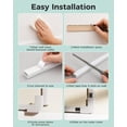 thumbnail image 6 of LazySpin 71" Cord Cover, Large TV Cord Hider for Wall Mounted TV, W1.18 H0.6in, White, 6 of 8