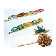 thumbnail image 3 of WHAMVOX 3 pcs Acrylic Colorful Pineapple Water Drop Hair Clip for Fashionable Girl, 3 of 8