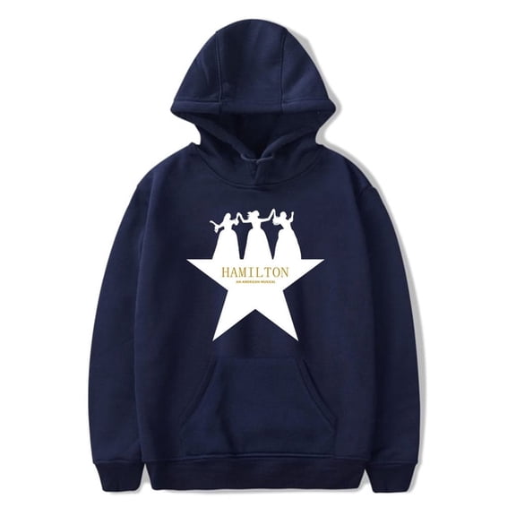 Hamilton Merch American Musical Hoodie Unisex Drawstring Pocket Casual Sweatshirt Fashion Pullover