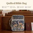 thumbnail image 4 of FOR U DESIGNS Deer Mushroom Pattern Bible Cover Portable Bible Carrying Case Lightweight Church Bag Bible Protective Bible Carrier Tote Bag Christian Gifts Accessories, 4 of 7