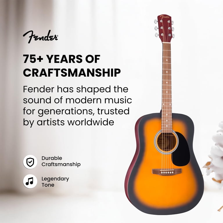 Fender FA Series Dreadnought Acoustic Guitar - 2-Color Sunburst w