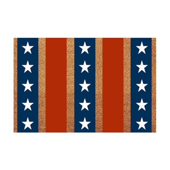 16x24 ft Patriotic Star Stripes Outdoor Large Area Rug Non Slip Rustic Red Blue Independence Day Front Door Mat RV Camping Carpet Patio Outdoor Rugs for Backyard Balcony Indoor