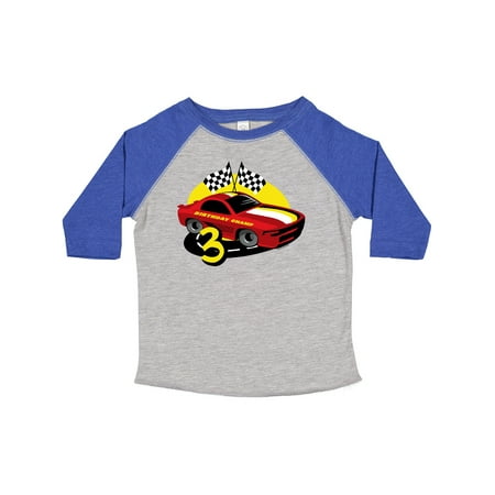 

Inktastic Race Car 3rd Birthday Gift Toddler Boy Girl T-Shirt