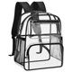 thumbnail image 1 of Mochila transparente MAY TREE, bolsa transparente para eventos de estadio, negra, 1 of 7