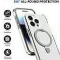 thumbnail image 3 of FIEWESEY for iPhone 15 Pro Case,with 360°Rotatable Ring Mlitary Drop Protection Translucent Slim Protective Ring Holder Shockproof Case Cover for iPhone 15 Pro 2023 (Clear), 3 of 7