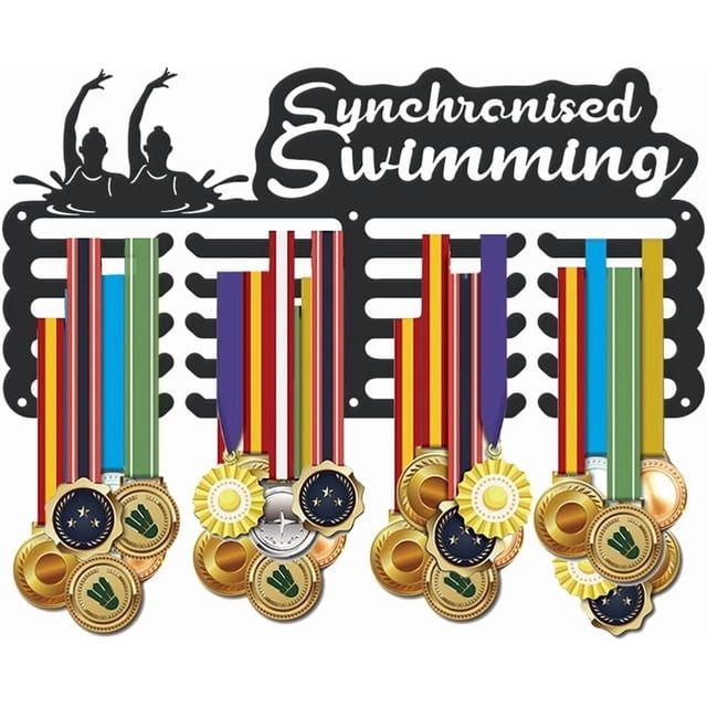 Exhibidor de medallas deportivas, soporte metálico con ganchos, estante de hierro para medallas, colgador de medallas de carreras para pared, soporte para medallas y premios.