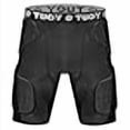 thumbnail image 3 of Gaine de Football Rembourrée pour Hommes Compression 5-Tapis Intégrés avec Protège-Cuisse pour Football Baseball, 3 of 4