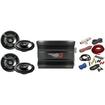 Cerwin Vega CVP1600.4D 1600W 4-Ch   2 Pioneer TS-F1634 6.5" Speaker   4G AMP Kit