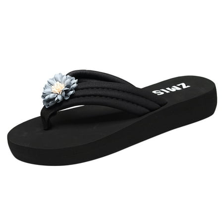 

adviicd Flip Flops for Women Fuzzy Flip Flops for Women Summer Clip Flip Toe Bohemian Beach Wedges Non-Slip Flops Fancy Flip Flops for Women Wide