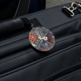 thumbnail image 5 of Crazy Flower Floral Pattern Round Luggage ID Tag Card Suitcase Carry-On, 5 of 8