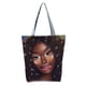 thumbnail image 5 of Qarigey Bolso de lona Cool Black Girl - Estilo afro Exquisita artesanía Gran capacidad Amplia aplicación Type2 NO2, 5 of 6
