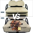 thumbnail image 6 of COEQINE Golf Cart Seat Cushion Cover, Portable Design Folds with Handle, Universal Fit 51.2x30.3", Quilted Comfort Padding with 4 Pockets, for 2/4 Person Seats, Bear Autumn Leaves, 6 of 8